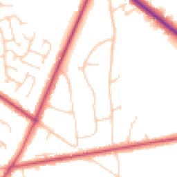 Daytime road noise heatmap for RG40 3PG