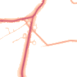 Daytime road noise heatmap for RG40 3TN