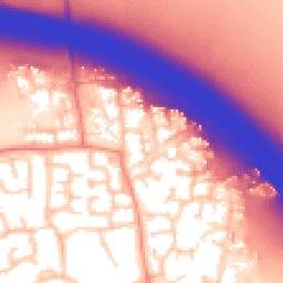 Daytime road noise heatmap for RG40 5AG