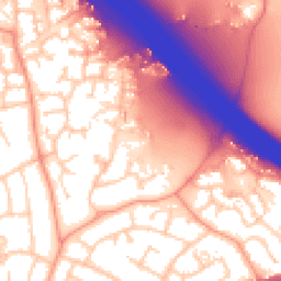 Daytime road noise heatmap for RG40 5PJ