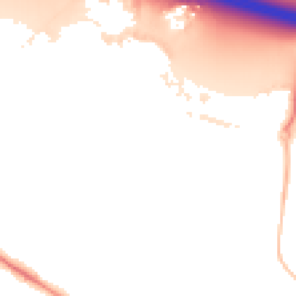 Night-time road noise heatmap for RG41 1AF