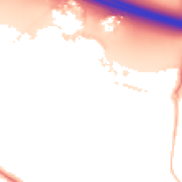Night-time road noise heatmap for RG41 1AG