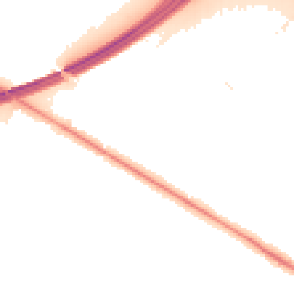 Night-time road noise heatmap for RG41 1AU
