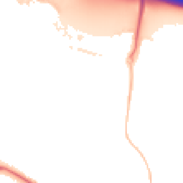 Night-time road noise heatmap for RG41 1BP