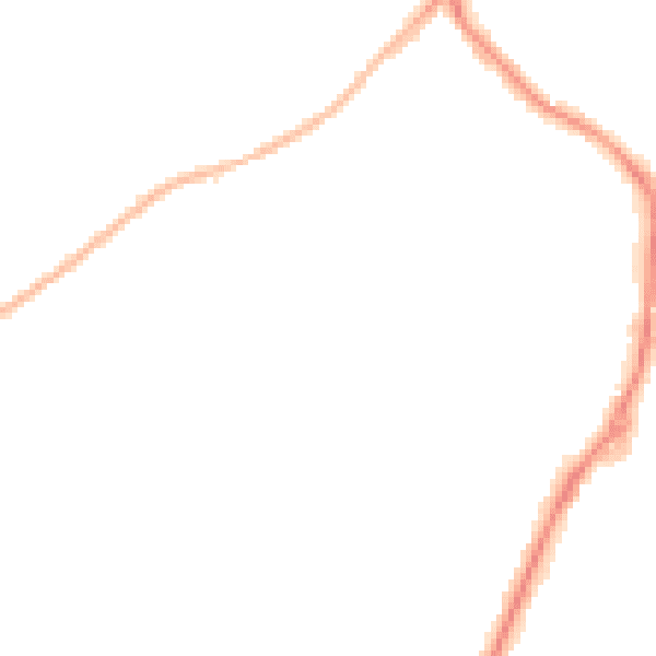 Night-time road noise heatmap for RG41 2AU