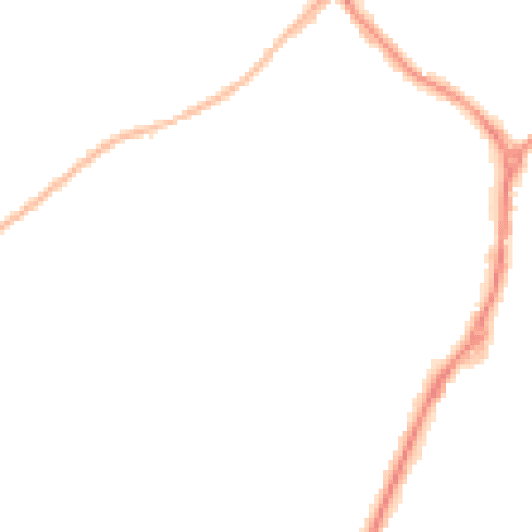 Night-time road noise heatmap for RG41 2AW