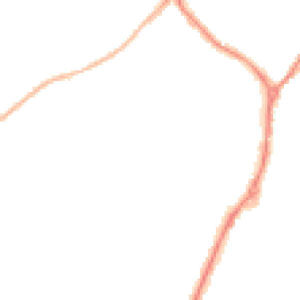 Night-time road noise heatmap for RG41 2AZ
