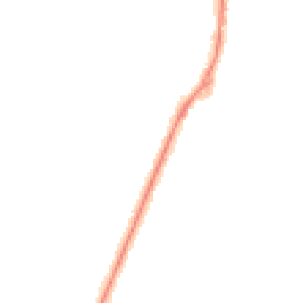 Night-time road noise heatmap for RG41 2PF