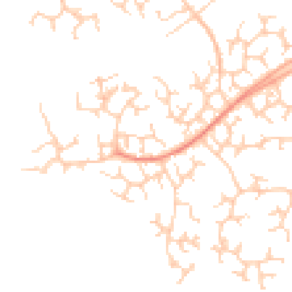 Daytime road noise heatmap for RG41 3BA