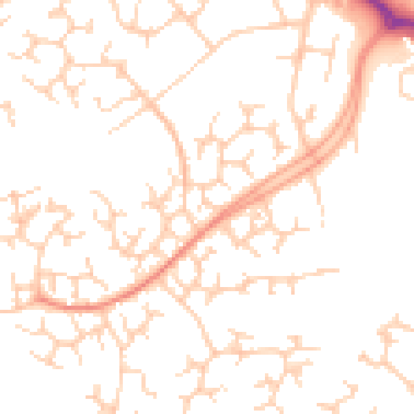 Daytime road noise heatmap for RG41 3UD