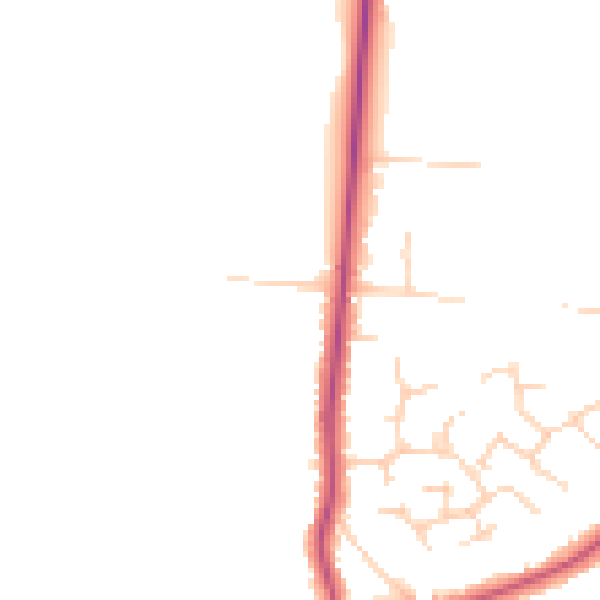 Daytime road noise heatmap for RG41 4SU