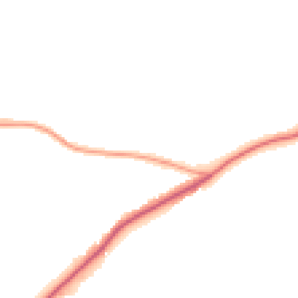 Daytime road noise heatmap for RG41 4TN
