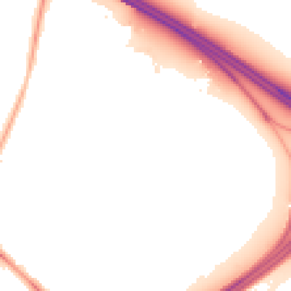 Night-time road noise heatmap for RG41 5JW