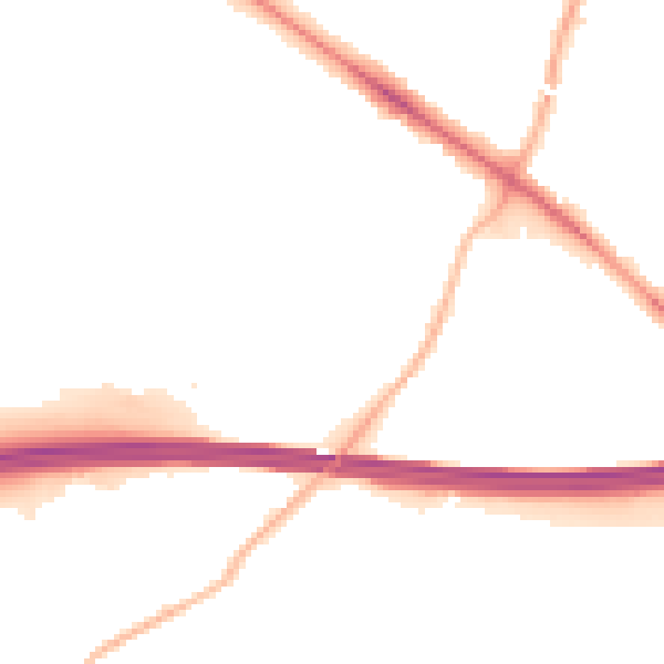 Night-time road noise heatmap for RG41 5PG
