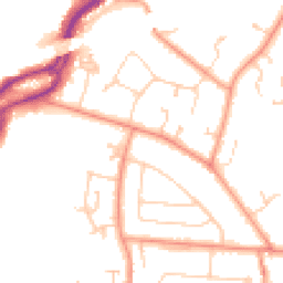 Daytime road noise heatmap for RG5 3AQ