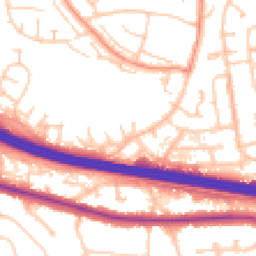 Daytime road noise heatmap for RG5 3LJ