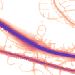 Daytime road noise heatmap for RG5 3SE