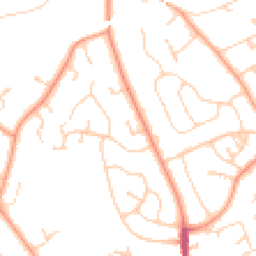 Daytime road noise heatmap for RG5 4RA