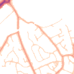 Daytime road noise heatmap for RG5 4TG