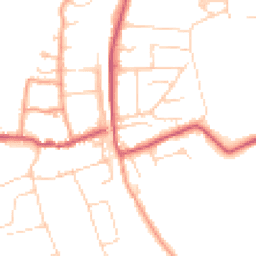 Daytime road noise heatmap for RG8 0AD