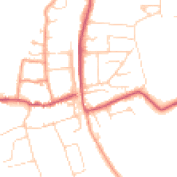 Daytime road noise heatmap for RG8 0AJ