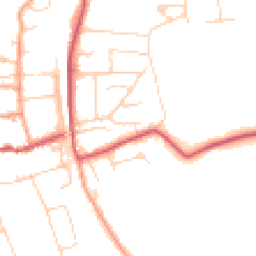 Daytime road noise heatmap for RG8 0AN