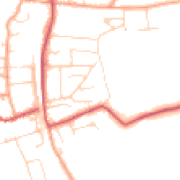 Daytime road noise heatmap for RG8 0AP