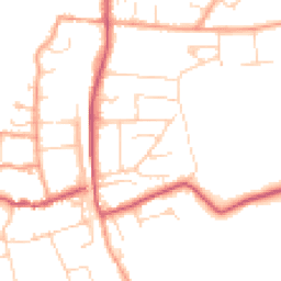 Daytime road noise heatmap for RG8 0AR