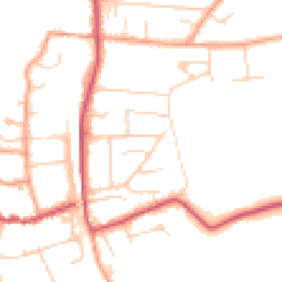 Daytime road noise heatmap for RG8 0AS