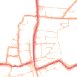 Daytime road noise heatmap for RG8 0AU