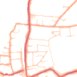 Daytime road noise heatmap for RG8 0BA