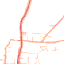 Daytime road noise heatmap for RG8 0BY