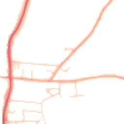Daytime road noise heatmap for RG8 0DE