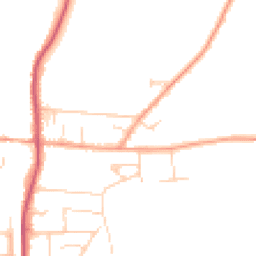 Daytime road noise heatmap for RG8 0DL