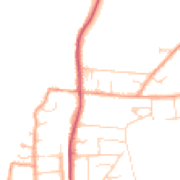 Daytime road noise heatmap for RG8 0EA
