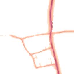 Daytime road noise heatmap for RG8 0JN