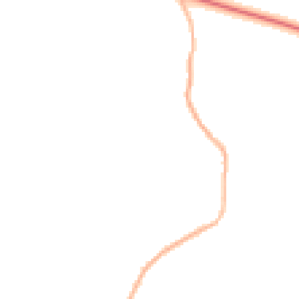 Night-time road noise heatmap for RG8 0PL