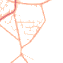 Daytime road noise heatmap for RG8 0RZ