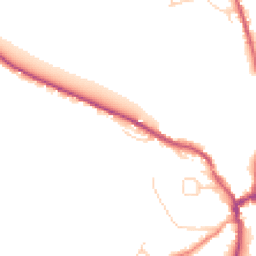 Daytime road noise heatmap for RG8 7BJ