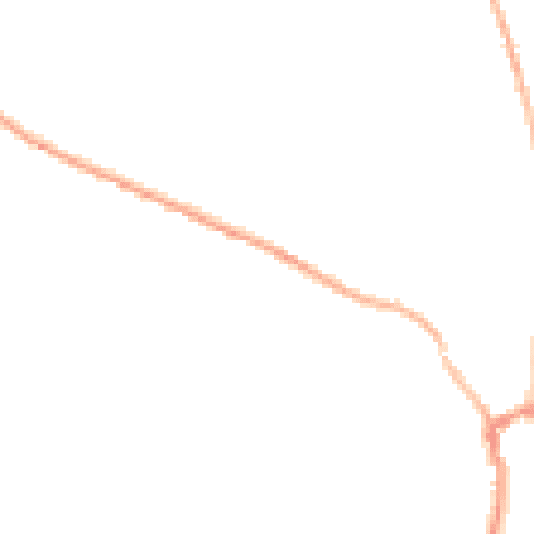 Night-time road noise heatmap for RG8 7BJ