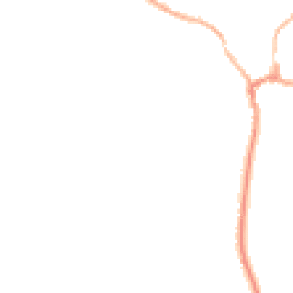 Night-time road noise heatmap for RG8 7GD