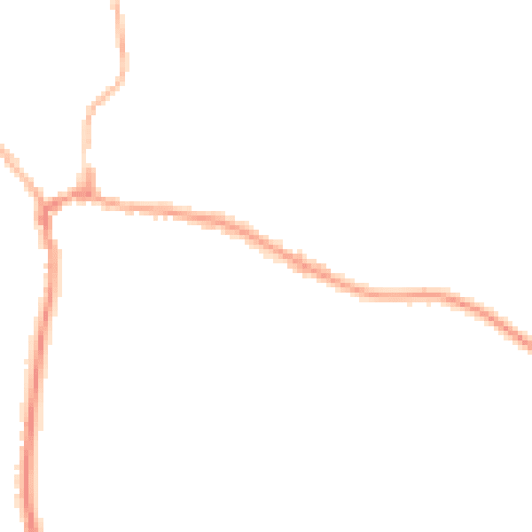 Night-time road noise heatmap for RG8 7JE