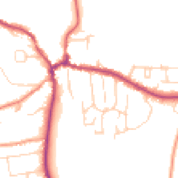 Daytime road noise heatmap for RG8 7JQ