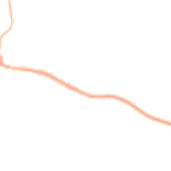 Night-time road noise heatmap for RG8 7LA