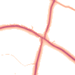 Daytime road noise heatmap for RG8 7QE