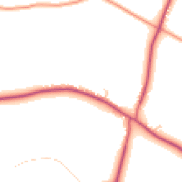 Daytime road noise heatmap for RG8 7SQ