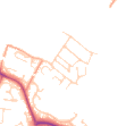 Daytime road noise heatmap for RG8 8BN