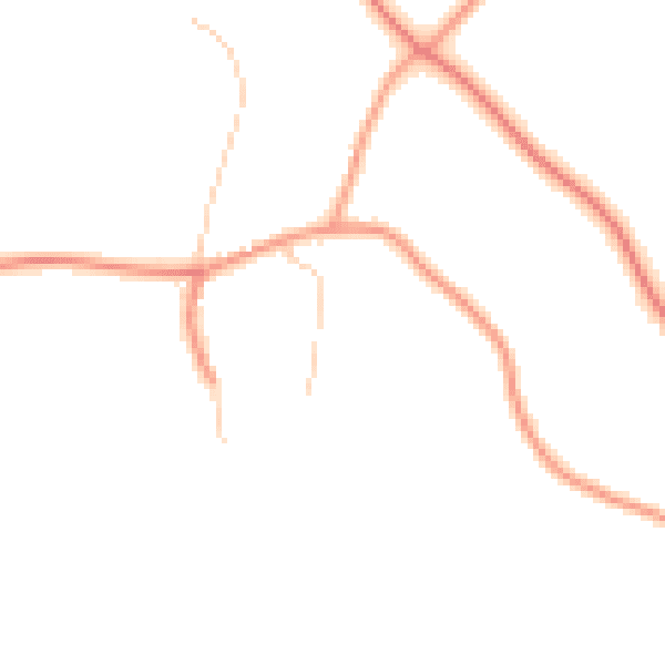 Daytime road noise heatmap for RG8 8SG