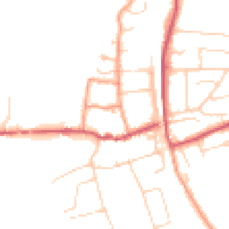 Daytime road noise heatmap for RG8 9BQ
