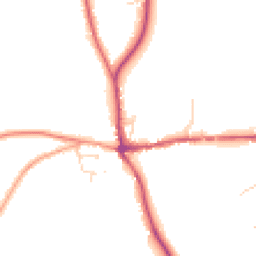 Daytime road noise heatmap for RG8 9JQ